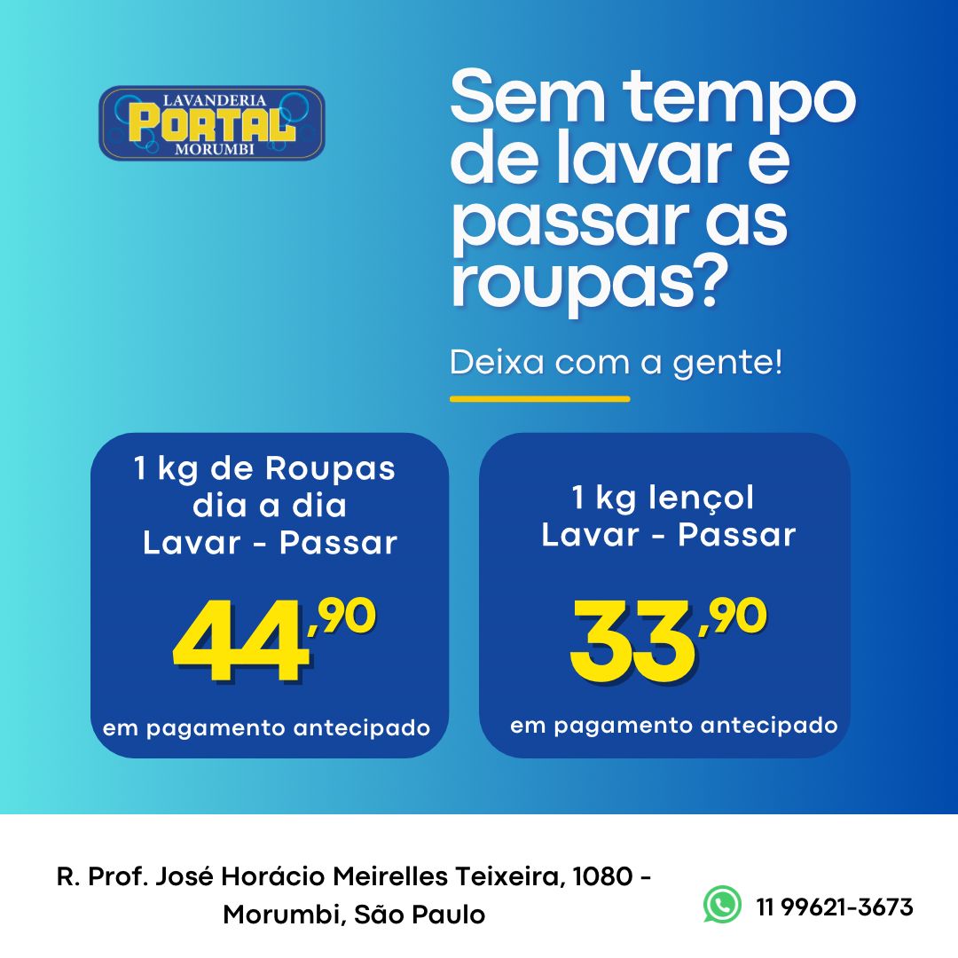 Sem Tempo de Lavar e Passar as Roupas